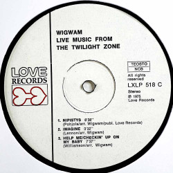Wigwam 1975 LXLP 517/518 Live Music From The Twilight Zone 2LP Begagnat LP
