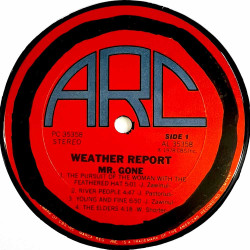 Weather Report 1978 pc 35358 Mr. Gone Begagnat LP