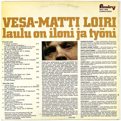 Loiri Vesa-Matti LP Laulu on iloni ja työni  kansi VG levy VG+ Käytetty LP