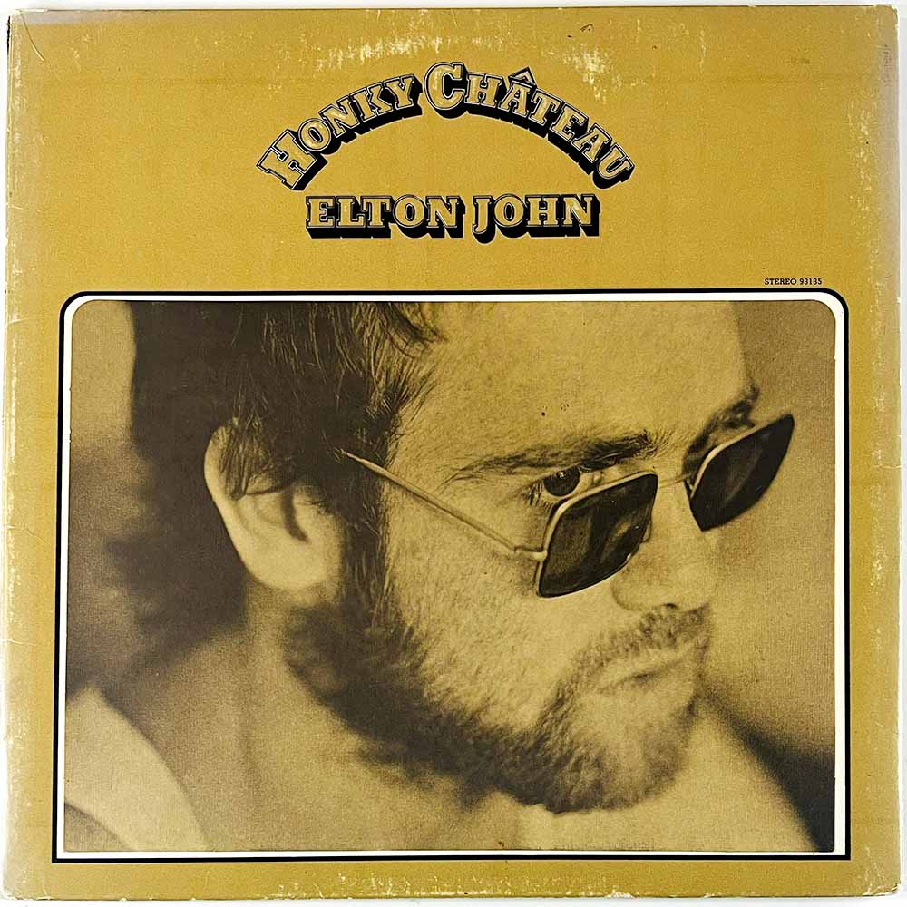 Elton John LP Honky Chateau  kansi VG levy VG Käytetty LP