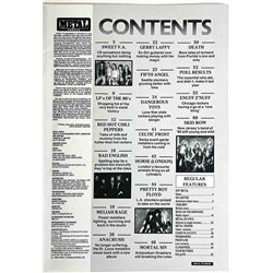Metal Forces magazine 1990 number 47 february Skid Row, Mortal Sin, Death, Manowar used magazine