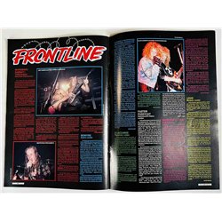Metal Forces magazine 1990 number 47 february Skid Row, Mortal Sin, Death, Manowar used magazine