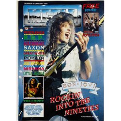 Metal Forces magazine 1990 number 46 january Bon Jovi, Poison, Ace Frehley, Saxon used magazine