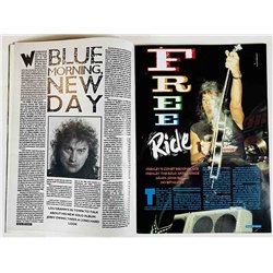 Metal Forces magazine 1990 number 46 january Bon Jovi, Poison, Ace Frehley, Saxon used magazine