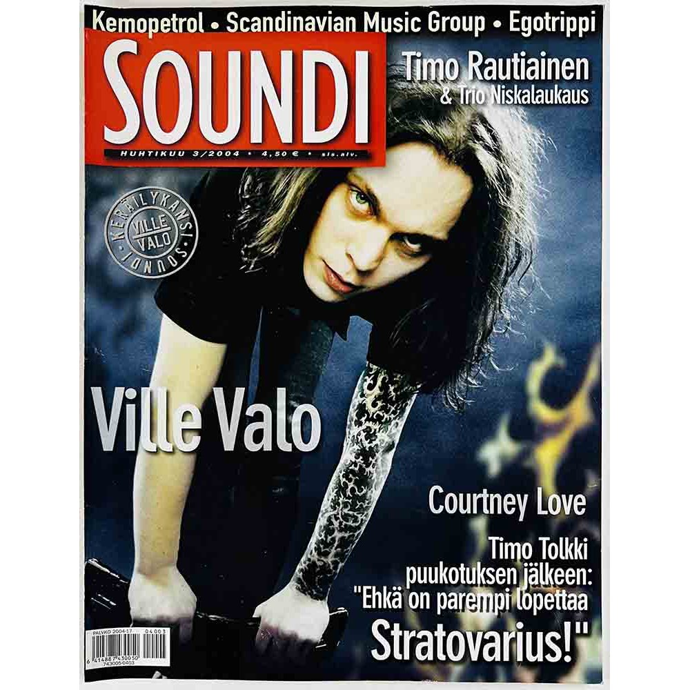 Soundi 2004 3 Stratovarius, Ville Valo, Tmo Rautiainen aikakauslehti