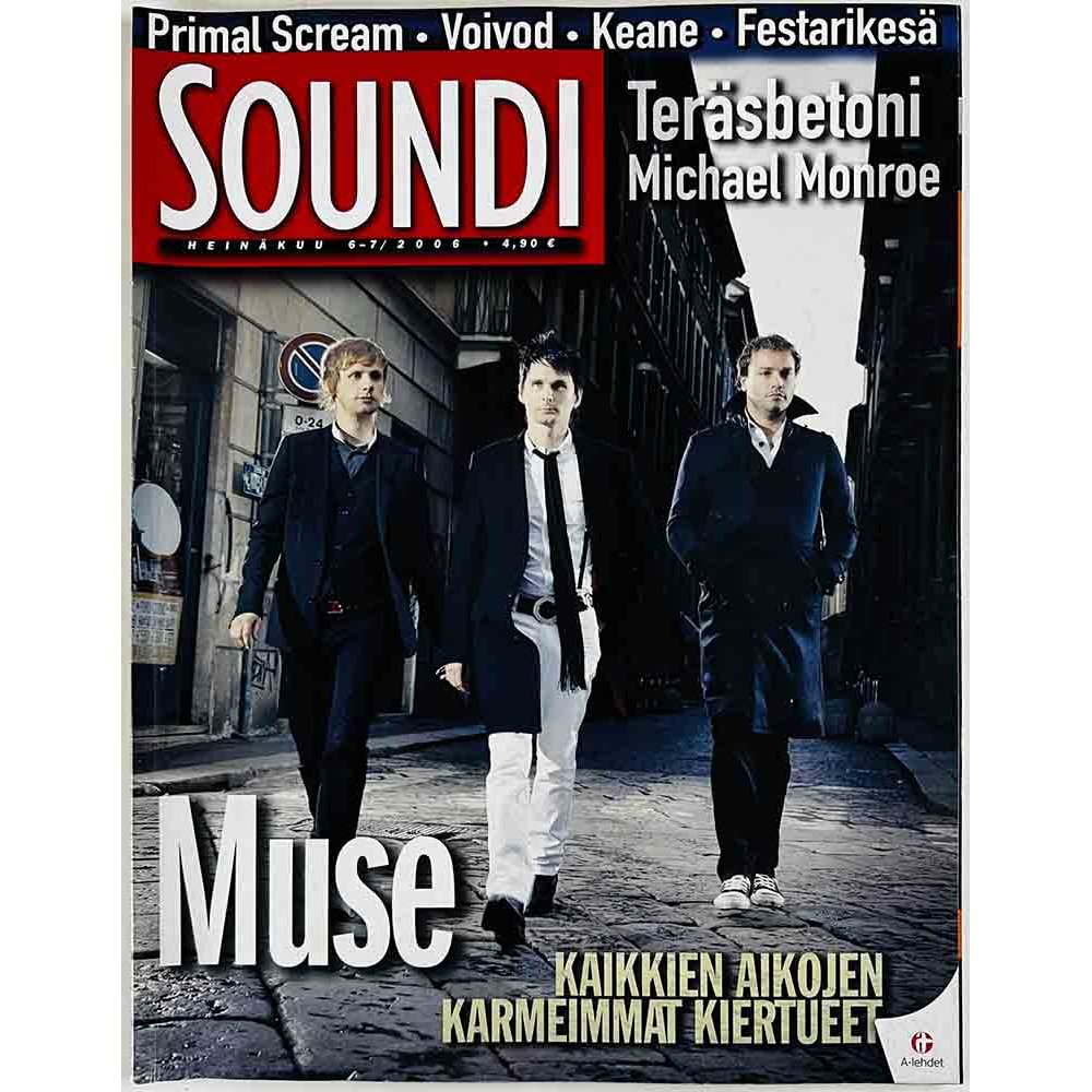 Soundi 2006 6-7 Teräsbetoni, Michael Monroe, Muse, Voivod aikakauslehti