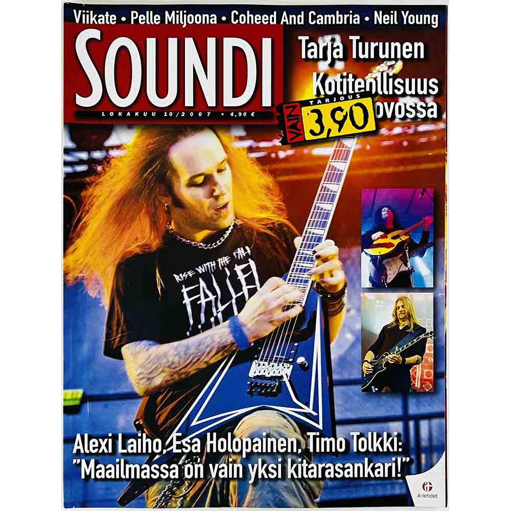 Soundi 2007 10 Alexi Laiho, Tarja Turunen, Kotiteollisuus aikakauslehti