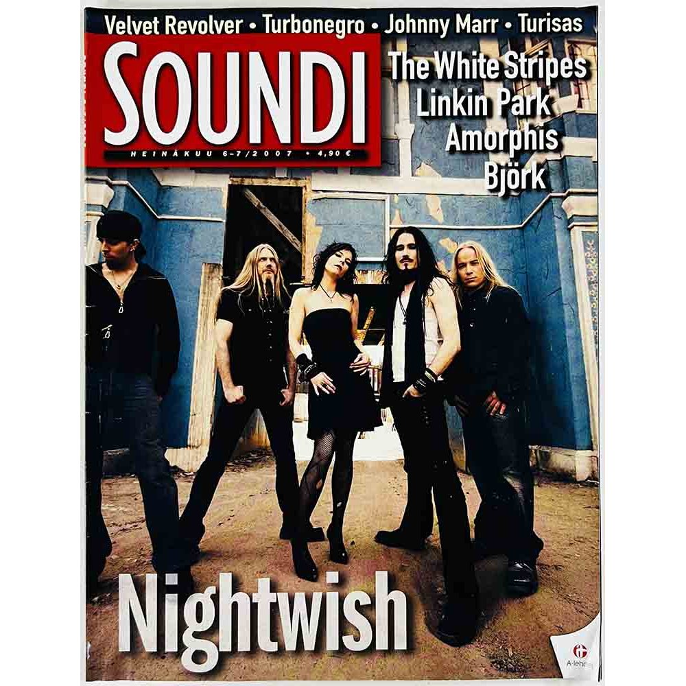 Soundi 2007 6-7 Nightwish, Amorphis, Björk, Linkin Park aikakauslehti