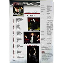 Soundi 2007 5 Rolling Stones, Ozzy Osbourne, Patti Smith aikakauslehti