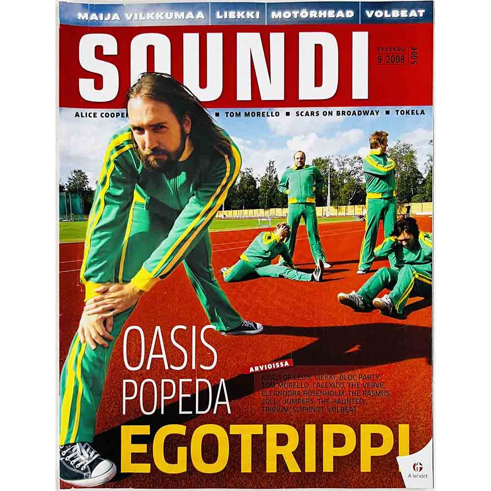 Soundi 2008 9 Oasis, Popeda, Egotrippi, Volbeat aikakauslehti
