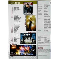 Soundi 2008 8 Timo Kotipelto, Metallica, Rasmus, Slipknot aikakauslehti