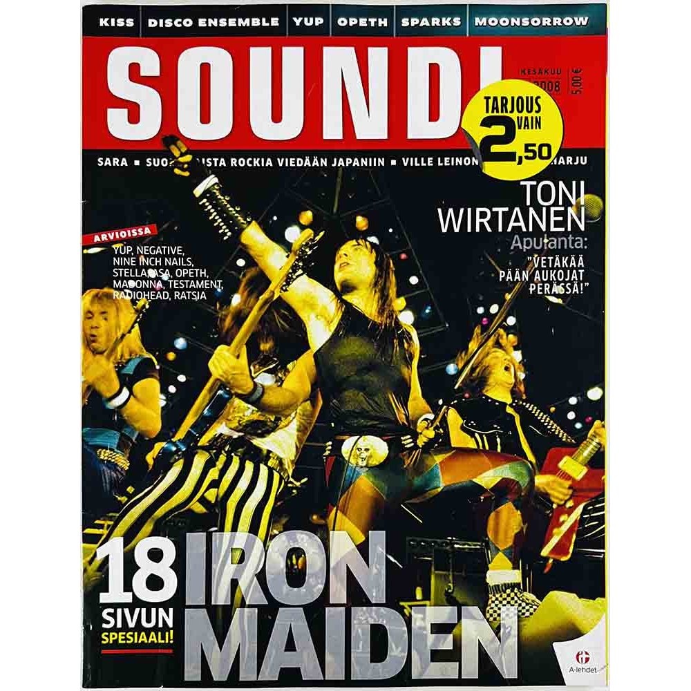 Soundi 2008 5 18 sivun Iron Maiden spesiaali! aikakauslehti