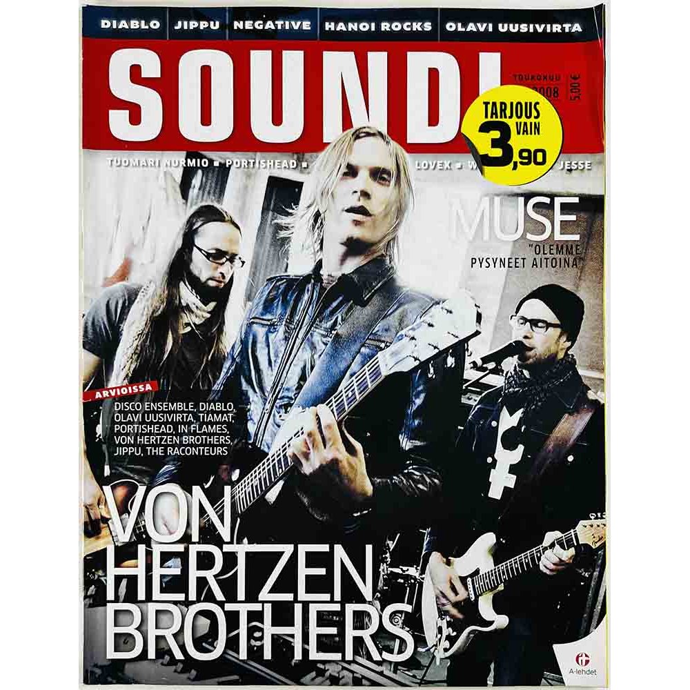 Soundi 2008 4 Muse, Von Hertzen Brothers, Negative aikakauslehti