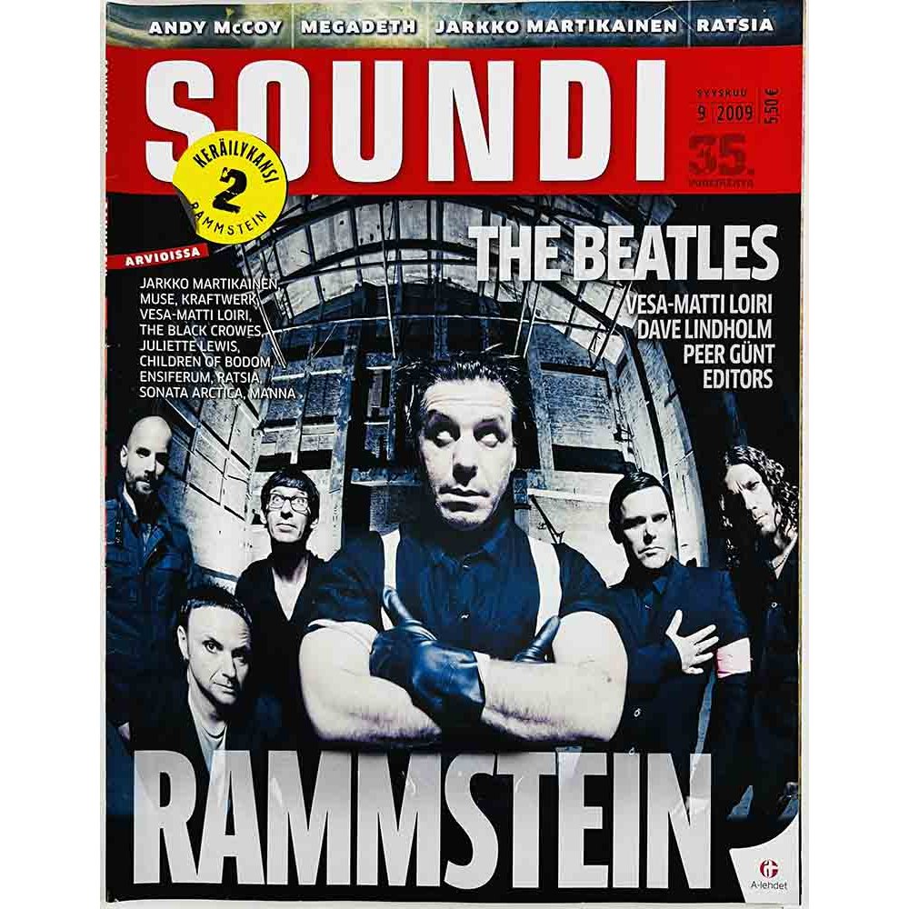 Soundi 2009 9 The Beatles, Rammstein, Vesa-Matti Loiri aikakauslehti