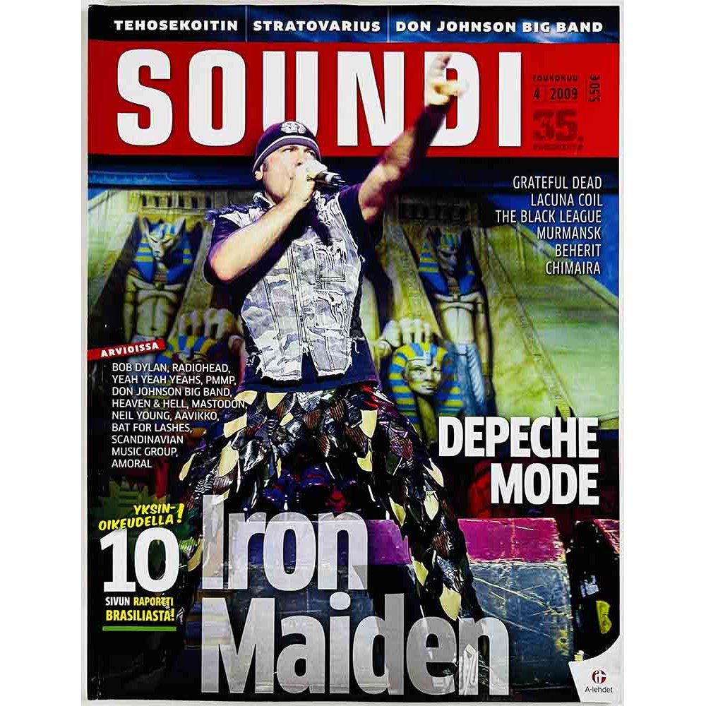 Soundi 2009 4 Depeche Mode, Iron Maiden Brasiliassa aikakauslehti