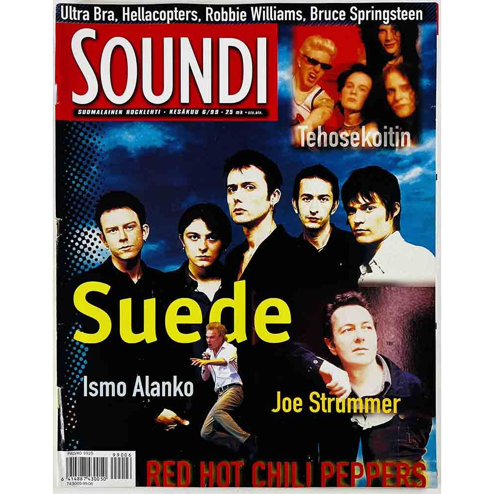 Soundi 1999 6 Suede, Ismo Alanko, Lapinlahden Linnut begagnade magazine