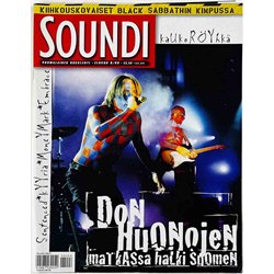 Soundi 1998 8 Sentenced, kiihkouskovaiset Black Sabbathin kimpussa begagnade magazine
