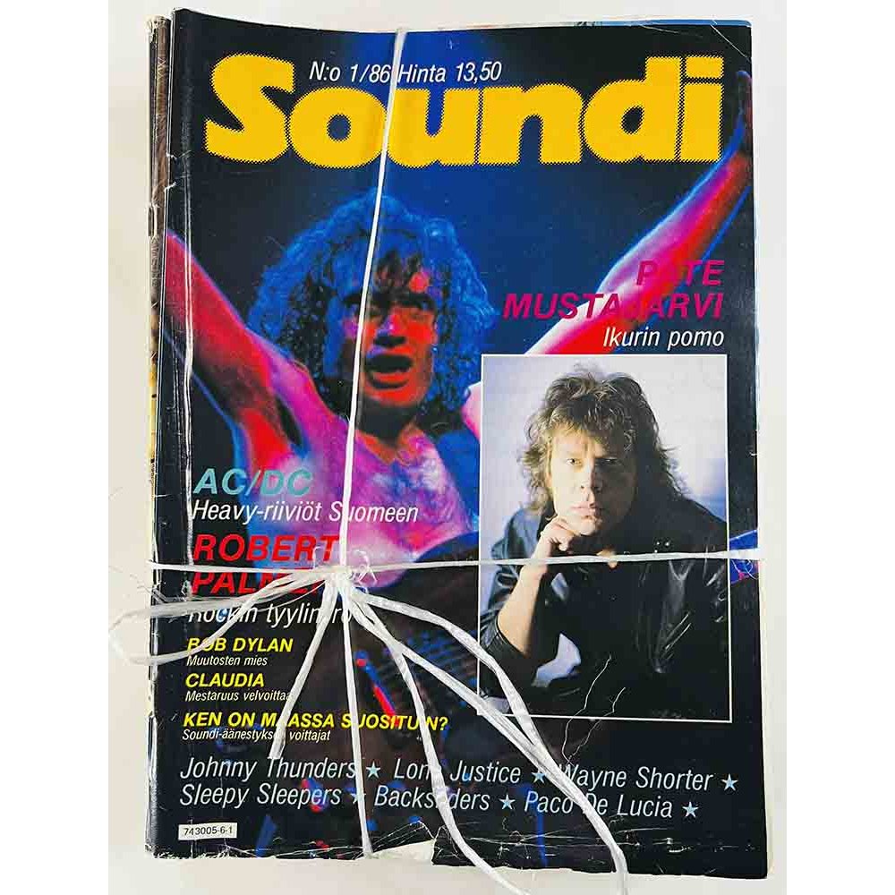 Soundi vuosikerta 1986 1 - 12 1986 12 numeroa begagnade magazine