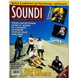 Soundi 1992 Syyskuu Cure, Faith No More, Maggie Reilly begagnade magazine
