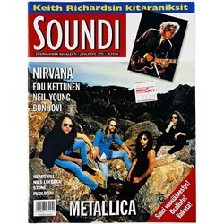 Soundi 1992 Joulukuu Keith Richardsin kitaraniksit, Metallica begagnade magazine
