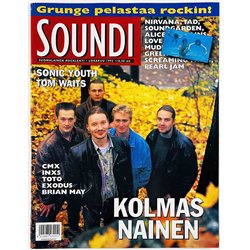 Soundi 1992 Lokakuu CMX, Inxs, Tarharyhmä, Grunge pelastaa rockin! begagnade magazine