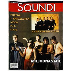 Soundi 1992 2 Popeda, Juliet Jonesin Sydän, D.A.D. begagnade magazine