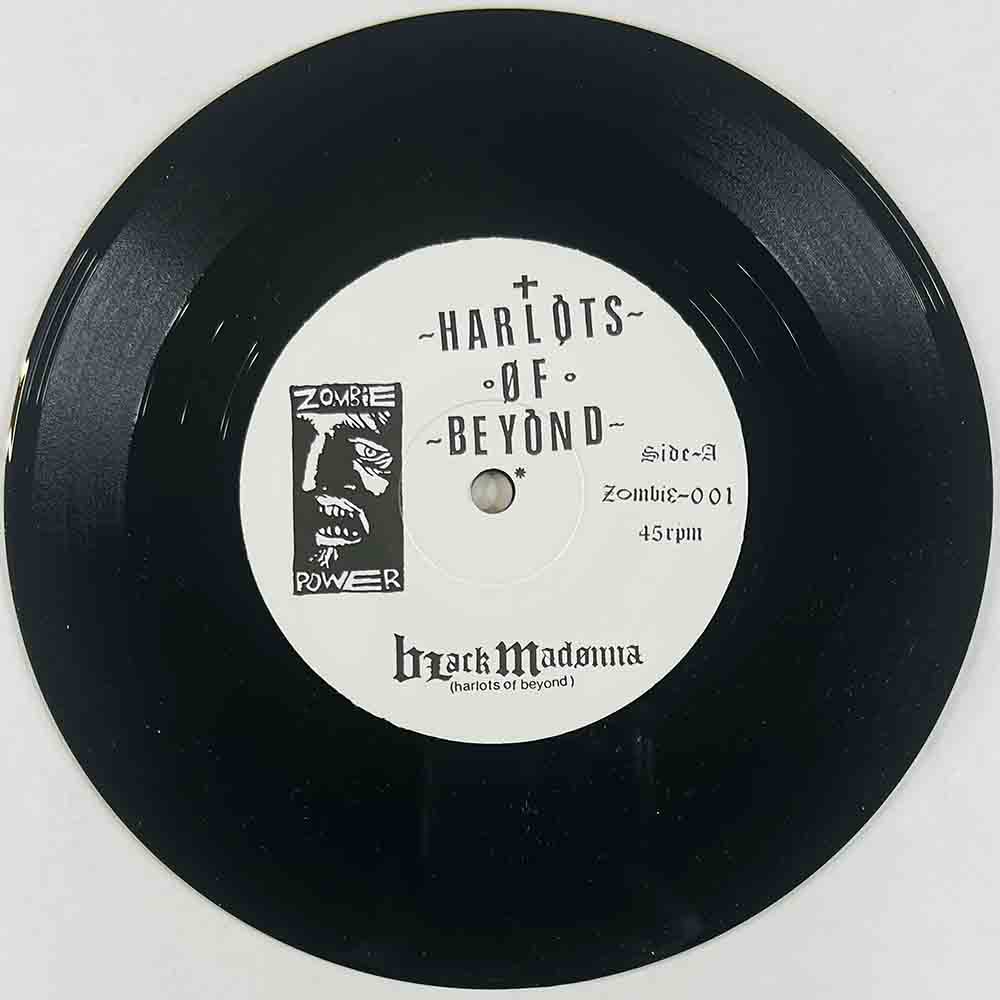 Harlots Of Beyond 1989 Zombie-001 Black Madonna / Woo + wet dream second hand single