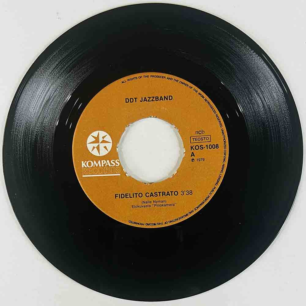 DDT Jazzband Käytetty 7” ei kuvakantta Fidelito castrato / Number two rag  kansi Ei kuvakantta levy EX vinyylisingle