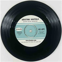 Hautala Kristiina Käytetty 7” ei kuvakantta Raudanluja / Voinko luottaa  kansi Ei kuvakantta levy VG vinyylisingle