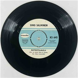 Salminen Simo Käytetty 7” ei kuvakantta Rotestilaulu / Pronomini-Rock  kansi Ei kuvakantta levy EX vinyylisingle
