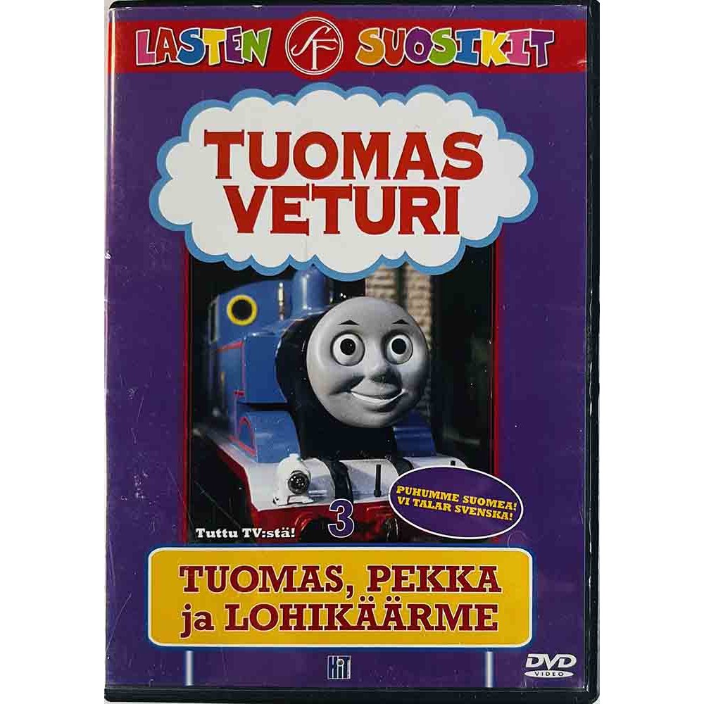 DVD - Tuomas Veturi DVD Tuomas, Pekka ja lohikäärme  kansi EX levy EX Käytetty DVD