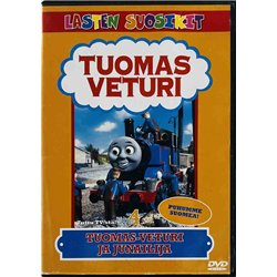DVD - Tuomas Veturi DVD Tuomas-veturi ja junailija  kansi EX levy EX Käytetty DVD