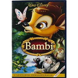 DVD - Elokuva DVD Bambi 2-levyinen juhlajulkaisu 2DVD  kansi EX levy EX- Käytetty DVD