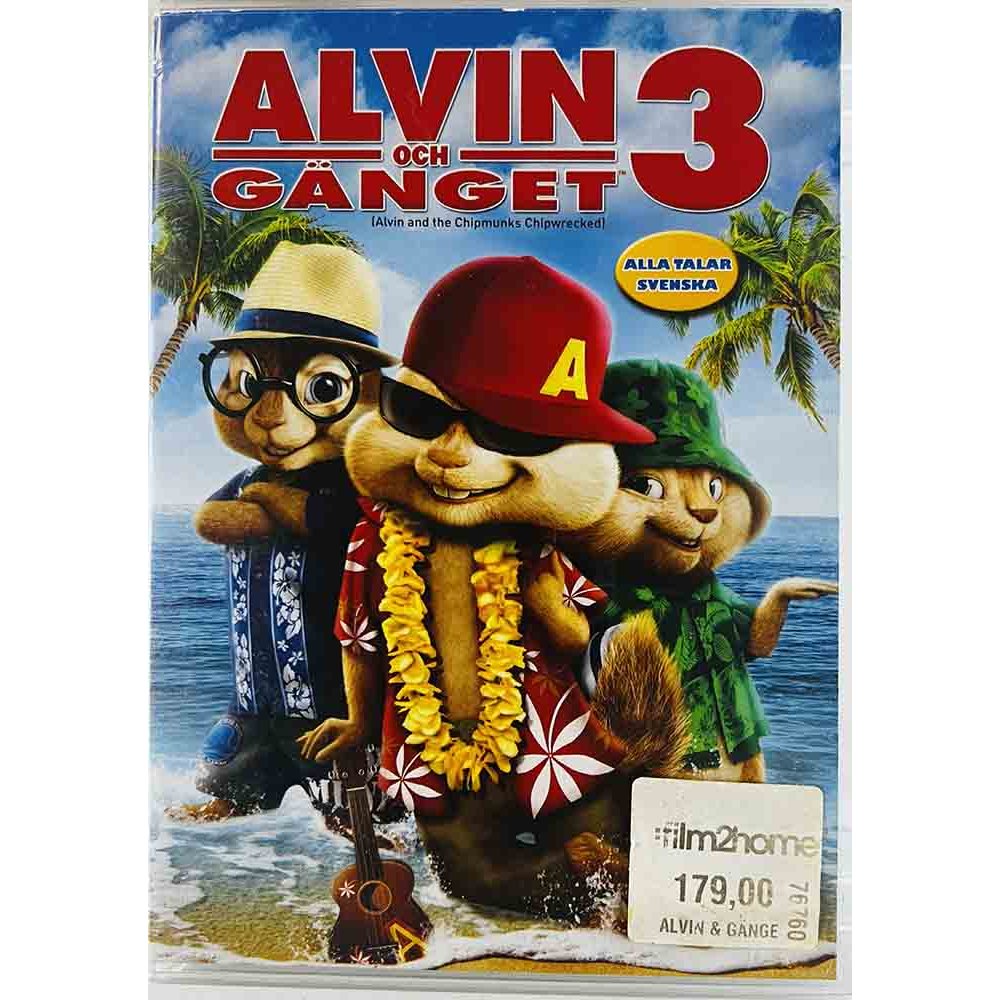 DVD - Elokuva DVD Alvin och gänget 3 , ei suomi teksti/ääni  kansi EX levy EX Käytetty DVD
