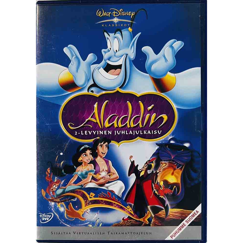 DVD - Elokuva DVD Aladdin: 2-Levyinen juhlajulkaisu 2DVD  kansi EX levy EX Käytetty DVD