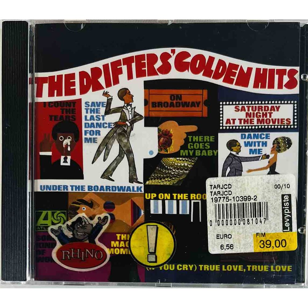 Drifters CD Golden hits  kansi EX levy EX Käytetty CD