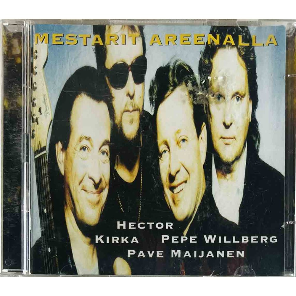 Hector, Kirka, Maijanen, Willberg CD Mestarit Areenalla 2CD  kansi VG+ levy VG+ Käytetty CD
