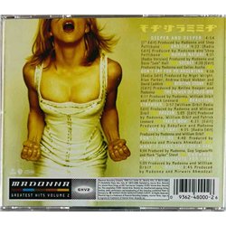 Madonna CD GHV2 Greatest Hits Volume 2  kansi EX levy EX Käytetty CD