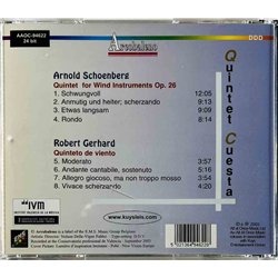 Schönberg Arnold, Robert Gerhard CD Wind Quintets Quintete Cuesta  kansi EX- levy EX- Käytetty CD