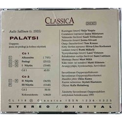Sallinen Aulis CD Palatsi ooppera 2CD  kansi EX- levy EX Käytetty CD