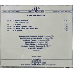 Stravinsky Igor CD Histoire du Soldat  kansi EX- levy EX Käytetty CD