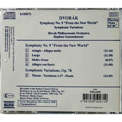 Dvorak Antonin 1990 8.550271 Symphony No. 9, Symphonic Variations CD Begagnat