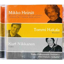 Turku Philharmonic Orchestra CD Heiniö, Hakala, Nikkanen  kansi EX- levy EX Käytetty CD