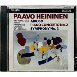 Heininen Paavo, Helsinki Philharmonic O. CD Arioso, Piano Concerto No. 2, Symphony No. 2  kansi EX- levy EX Käytetty CD