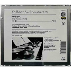 Stockhausen Karlheinz 1995 WER 6267-2 Mantra CD Begagnat