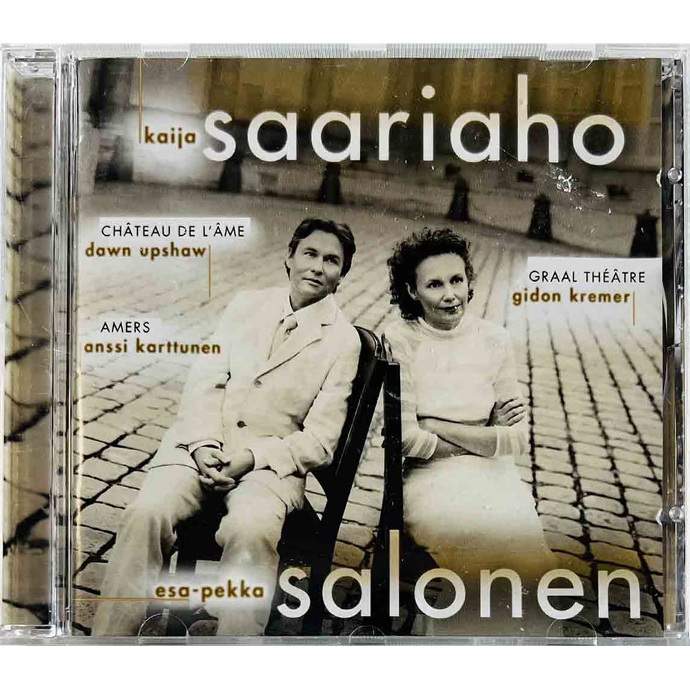 Saariaho Kaija, Esa-Pekka Salonen CD Château De L'Âme / Graal Théâtre / Amers  kansi EX- levy EX Käytetty CD