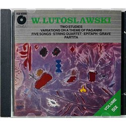 Lutoslawski Witold CD Volume Six: Two Studies  kansi EX- levy EX Käytetty CD