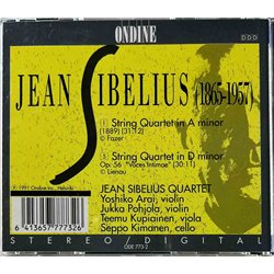Sibelius Jean, Jean Sibelius Quartet CD String Quartets A minor, D minor  kansi EX levy EX Käytetty CD