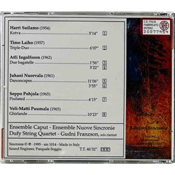 Nuove Sincronie CD Scandinavian contemporary music  kansi EX- levy EX- Käytetty CD