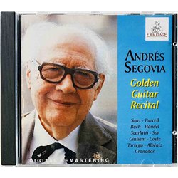 Segovia Andrés CD Golden Guitar Recital  kansi EX- levy VG+ Käytetty CD